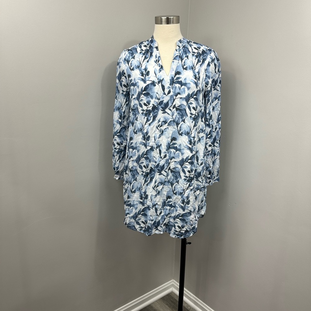Cloth & Stone Blue Floral Print Dress
